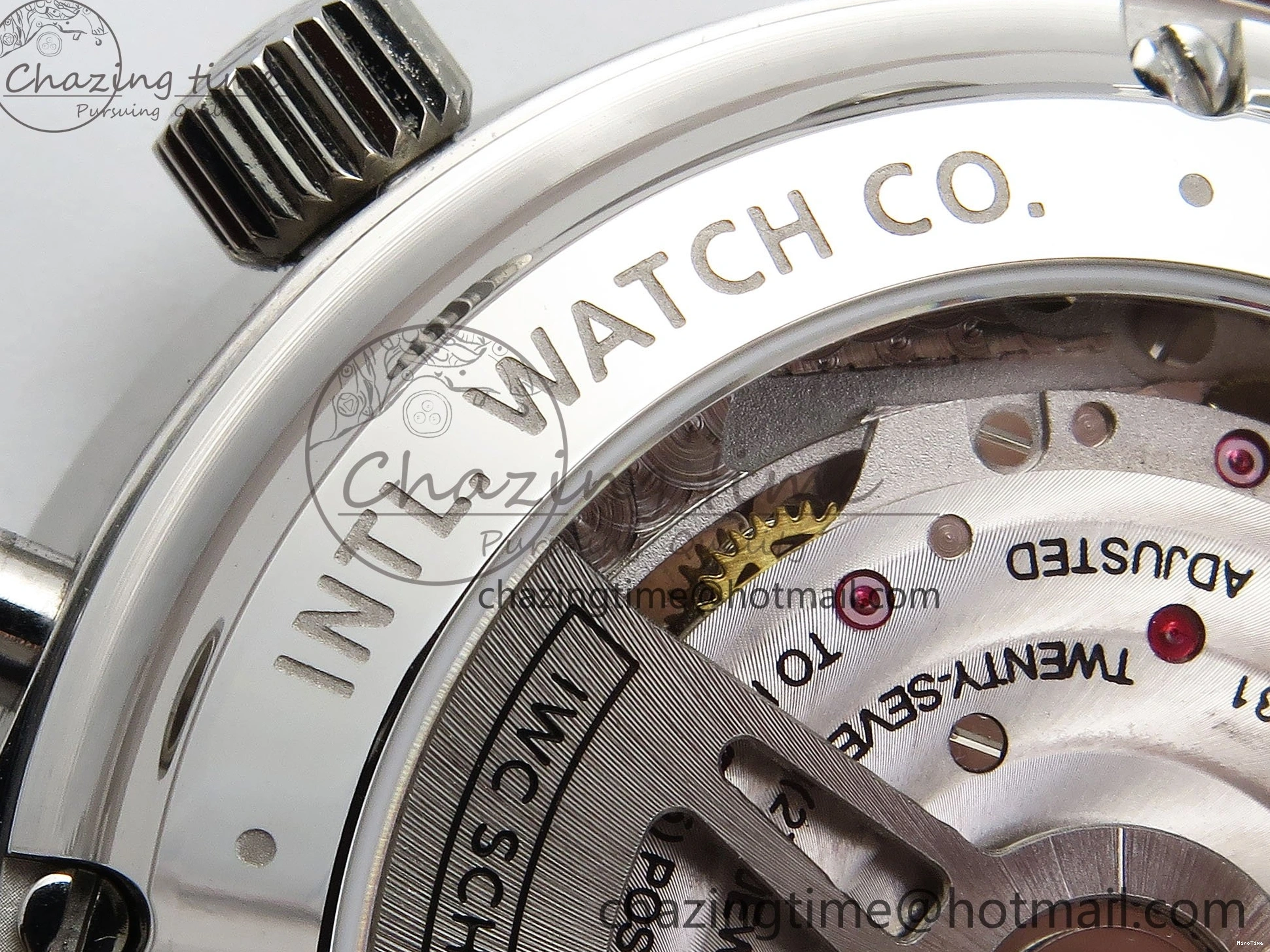 MIROTIME 0422 Casual Portuguese Chrono IW3716 Z+F 1:1 Best Edition White Dial on Blue Rubber Strap A 7016